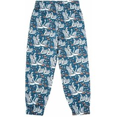 Брюки Mjolk, размер 122, синий, оранжевый, белый, серый