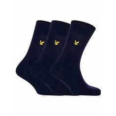 Носки Lyle & Scott ANGUS, комплект, 3 пары, размер 40-46, темно-синий