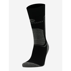 Носки NORDWAY, размер 39-42, черный/серый