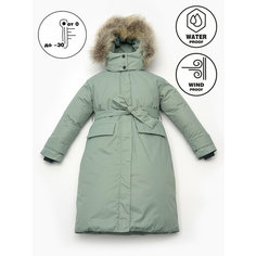Пуховик Orso Bianco, размер 128, зеленый
