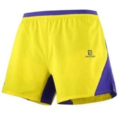 Шорты Salomon, размер M, желтый/фиолетовый
