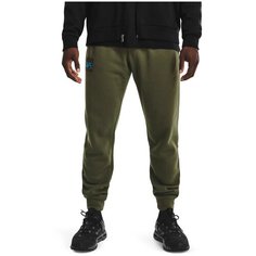 Брюки спортивные Under Armour Rival Fleece Signature Joggers, размер XS, зелёный