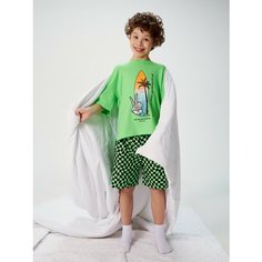 Пижама Acoola, размер 98-104, зеленый