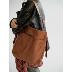 Сумка шоппер SHERWD, фактура гладкая, персиковый