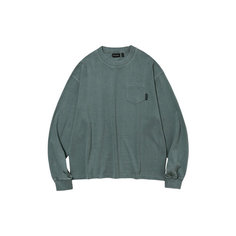 Лонгслив Uniform Bridge DYEING POCKET L/S, размер M, , зеленый