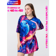 Футболка Evofox, размер 56-60, розовый, черный, синий, желтый, голубой