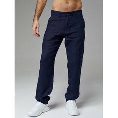 Брюки классические HEISEDE, размер 31, темно-синий