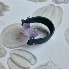 Кольцо ЛЕТО JEWELRY, аметист, размер 18, фиолетовый