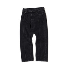 Джинсы широкие Uniform Bridge Pin Tuck, размер S, черный