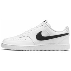 Кеды NIKE M Court Vision Low Next Nature, полнота F (EU)/ на среднюю стопу, размер 6.5 US, белый, черный