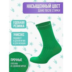 Носки Big Bang Socks рубчик, размер 40-44, зеленый