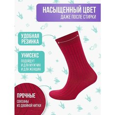 Носки Big Bang Socks рубчик, размер 40-44, бордовый