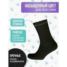 Носки Big Bang Socks рубчик, размер 35-39, черный