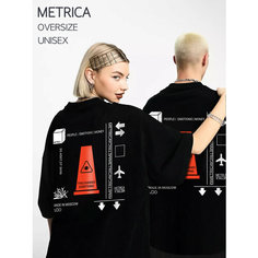 Футболка METRICA CONUS, 1 шт., размер 52-54, черный