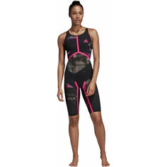 Купальник adidas Adizero Freestyle Open Back Swimsuit W, размер 36, чёрный