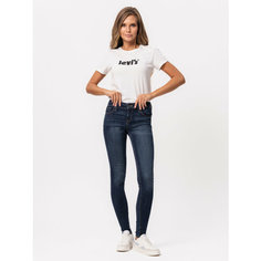 Джинсы скинни Levis Women 710 Super Skinny Jeans, размер 25/30, синий Levis®