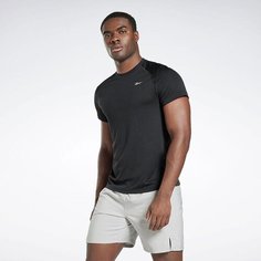 Футболка Reebok, 1 шт., размер S, чёрный