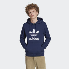 Худи спортивное adidas Originals Trefoil Hoodie, размер M, , синий