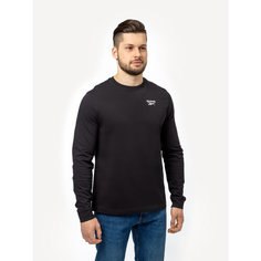 Лонгслив спортивный Reebok Identity Long Sleeve T-Shirt, размер XL, , черный