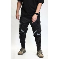 Брюки джоггеры BLK CROWN, размер M, черный