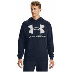 Худи спортивное Under Armour Rival Fleece Big Logo Hoodie, размер LG, , синий/белый