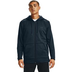 Толстовка спортивная Under Armour Fleece FullZip Hoodie, размер XS, , темно-синий