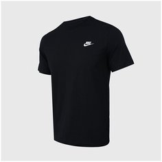 Футболка спортивная NIKE NSW CLUB TEE, 1 шт., размер S, черный