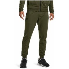 Брюки спортивные Under Armour Sportstyle Joggers, размер SM, зеленый/черный