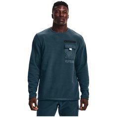 Толстовка спортивная Under Armour UA CGI UTILITY CREW, размер LG, , синий