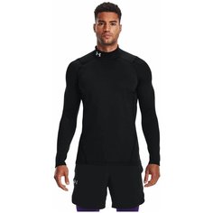 Лонгслив спортивный Under Armour CG Armour Fitted Mock, размер SM, , чёрный