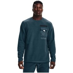 Толстовка спортивная Under Armour UA CGI UTILITY CREW, размер XS, , синий