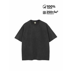Футболка MOSH WASHY, 1 шт., размер XXL, черный, серый