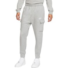 Брюки спортивные NIKE Sportswear Club, размер XXL, Dark Grey Heather/Matte Silver/White
