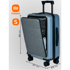 Чемодан Xiaomi, 36 л, размер S, голубой