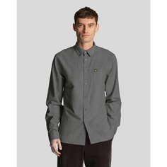 Рубашка Lyle & Scott Cotton Linen Button Down Shirt, размер XL, dark navy