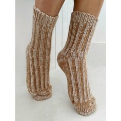 Носки Русская шерсть, размер 38-40, бежевый