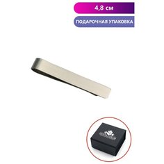 Зажим для галстука GENTLETEAM, серебристый