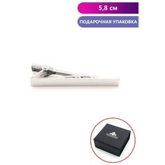 Зажим для галстука GENTLETEAM, серебристый