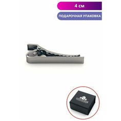 Зажим для галстука GENTLETEAM, серый