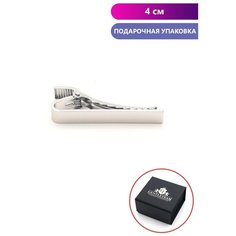 Зажим для галстука GENTLETEAM, серебристый