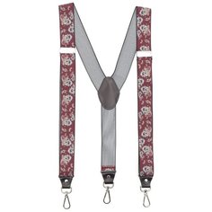 Подтяжки GENTLETEAM, размер 125, белый, бордовый, синий