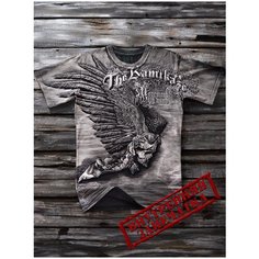 Футболка KRASAR, размер 5XL, серый, зеленый, черный, серебряный