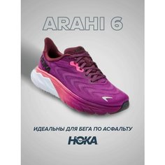 Кроссовки HOKA Arahi 6, полнота B (US)/ на среднюю стопу, размер US6.5B/UK5/EU38/JPN23.5, фиолетовый