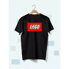 Футболка надпись lego, размер S, черный Hlopuska