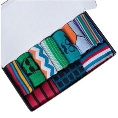 Носки MoscowSocksClub, комплект, 10 пар, размер 25, микс4