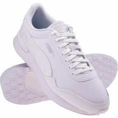 Кроссовки PUMA DISTA RUNNER TECH, полнота 6 (RU)/ на среднюю стопу, размер 6 UK, белый