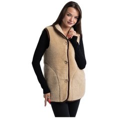 Жилет Wool Lamb, размер 58-60, бежевый