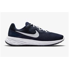 Кроссовки NIKE Revolution 6, полнота F (EU)/ на среднюю стопу, размер 11.5US, Midnight Navy/White/Obsidian