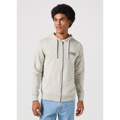 Толстовка Wrangler Men Zip Hoodie, размер XXL, , серый