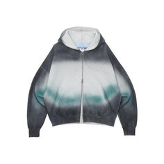 Худи Jungles Jungles SPRAY DYED THRU, размер L, , зеленый/серый
